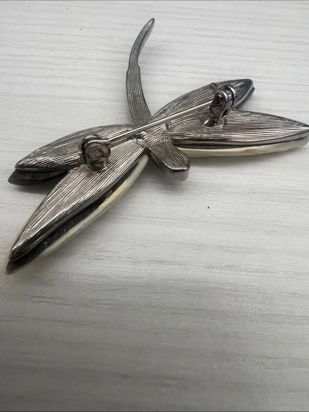 Vintage Silver Leaf Brooch Pin